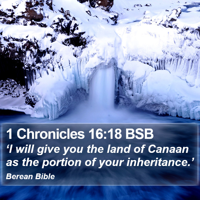 1 Chronicles 16:18 BSB Bible Study