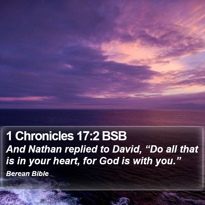 1 Chronicles 17:2 BSB Bible Study