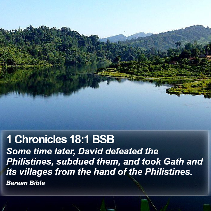 1 Chronicles 18:1 BSB Bible Study