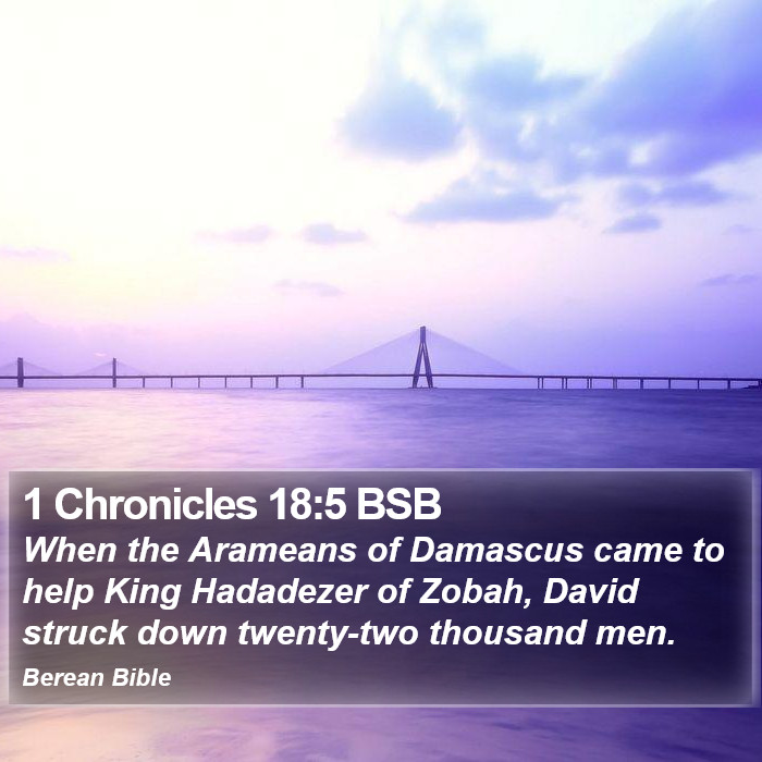 1 Chronicles 18:5 BSB Bible Study