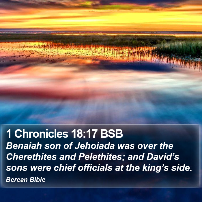 1 Chronicles 18:17 BSB Bible Study