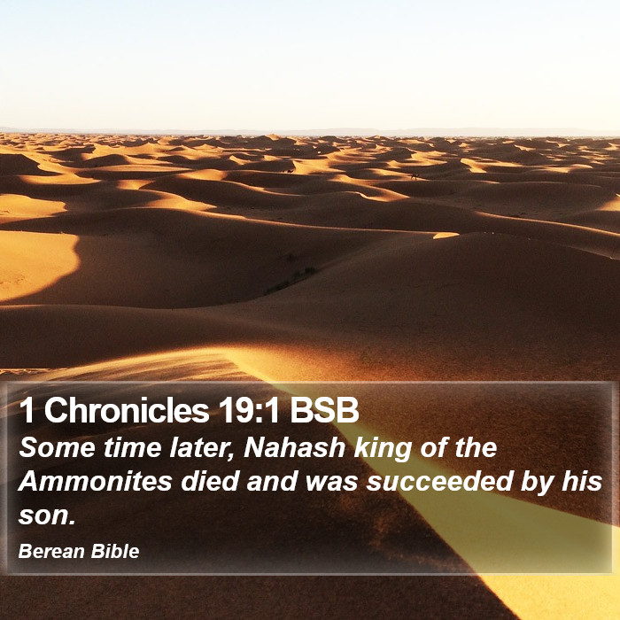 1 Chronicles 19:1 BSB Bible Study