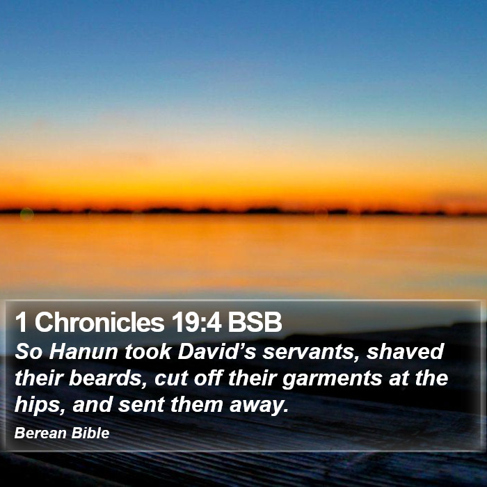 1 Chronicles 19:4 BSB Bible Study