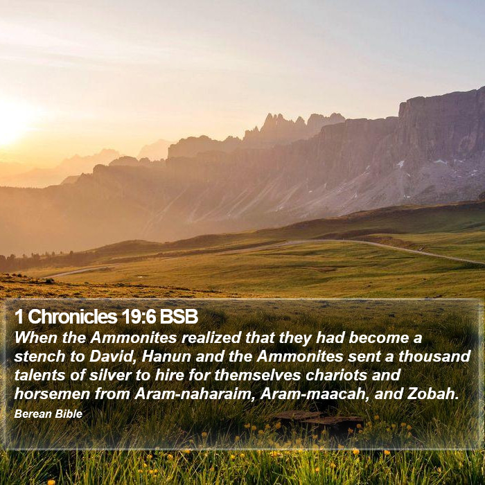 1 Chronicles 19:6 BSB Bible Study