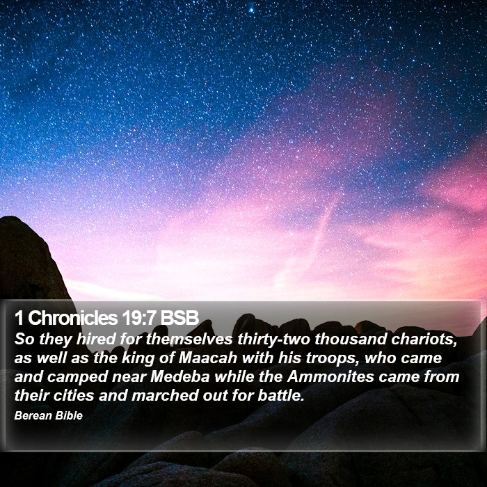 1 Chronicles 19:7 BSB Bible Study