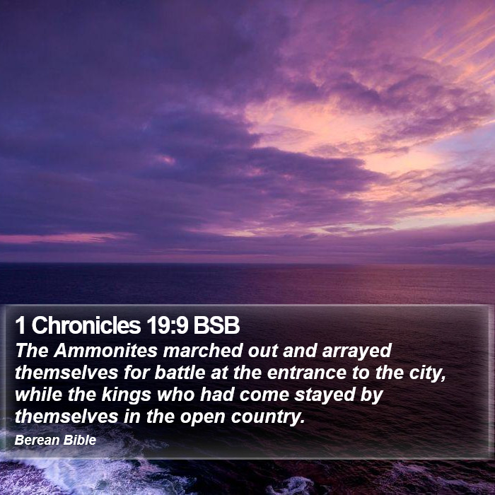 1 Chronicles 19:9 BSB Bible Study