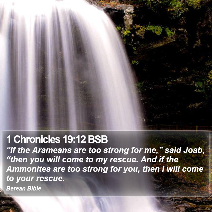 1 Chronicles 19:12 BSB Bible Study