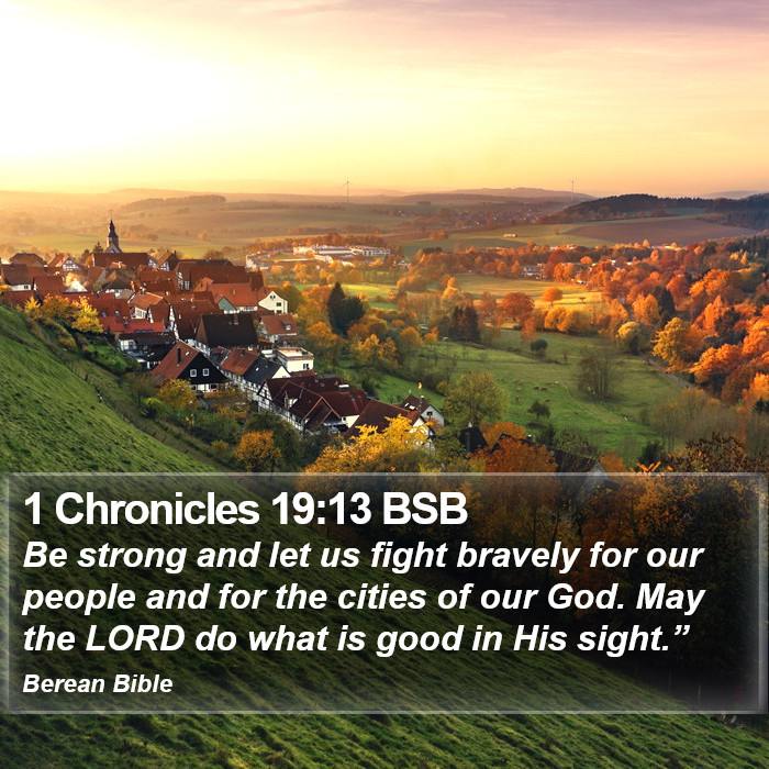 1 Chronicles 19:13 BSB Bible Study