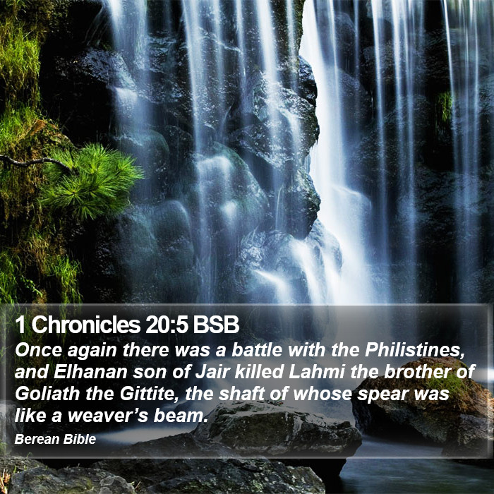 1 Chronicles 20:5 BSB Bible Study