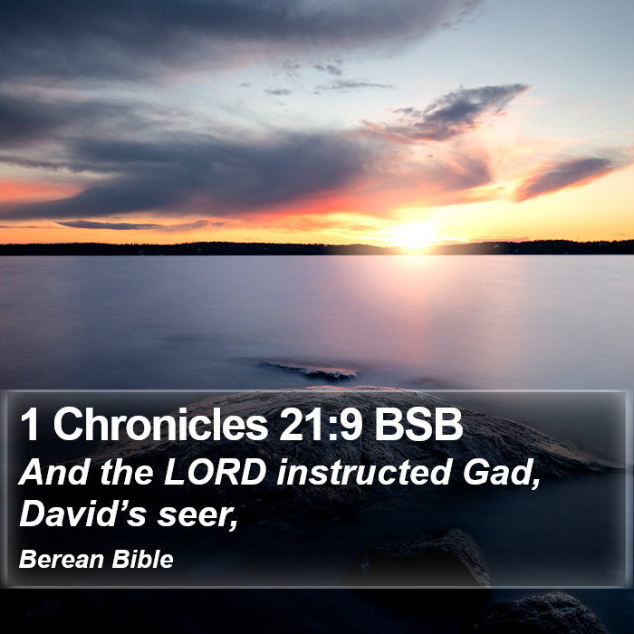 1 Chronicles 21:9 BSB Bible Study