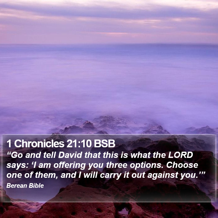 1 Chronicles 21:10 BSB Bible Study