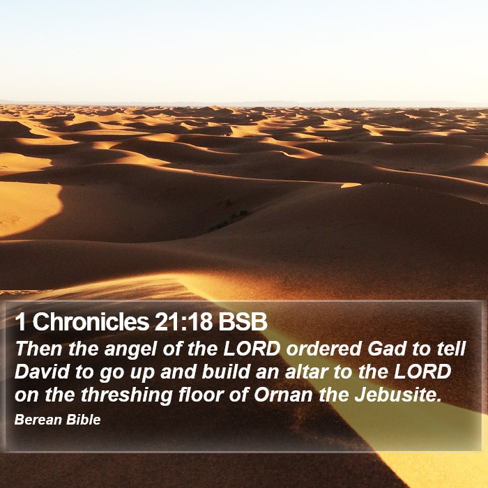 1 Chronicles 21:18 BSB Bible Study