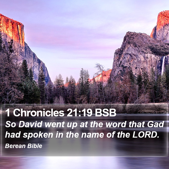 1 Chronicles 21:19 BSB Bible Study