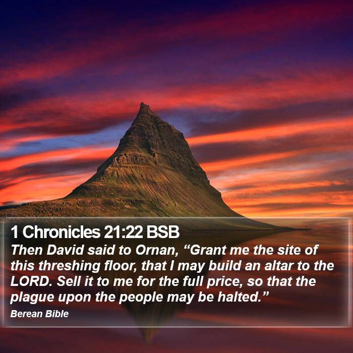 1 Chronicles 21:22 BSB Bible Study