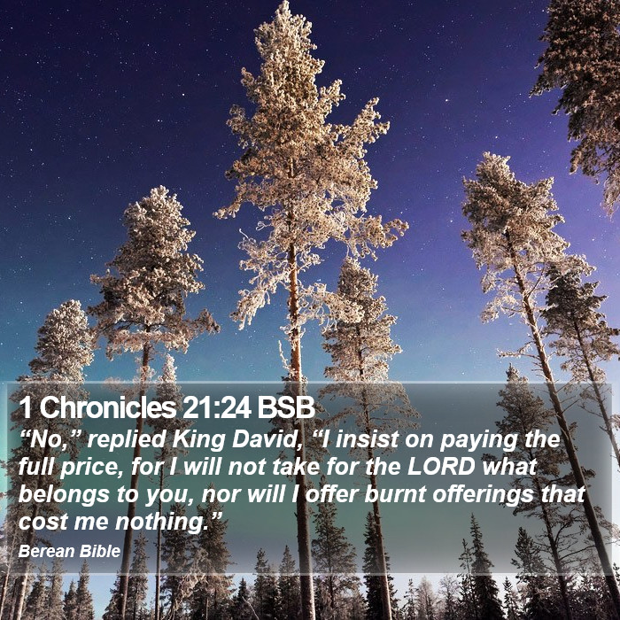 1 Chronicles 21:24 BSB Bible Study