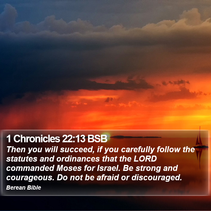 1 Chronicles 22:13 BSB Bible Study