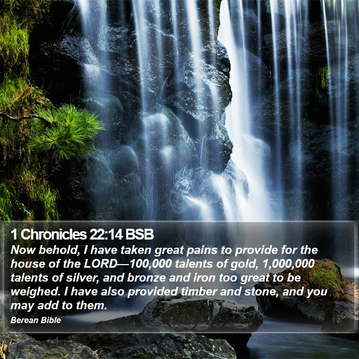 1 Chronicles 22:14 BSB Bible Study