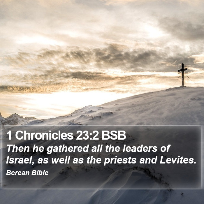 1 Chronicles 23:2 BSB Bible Study