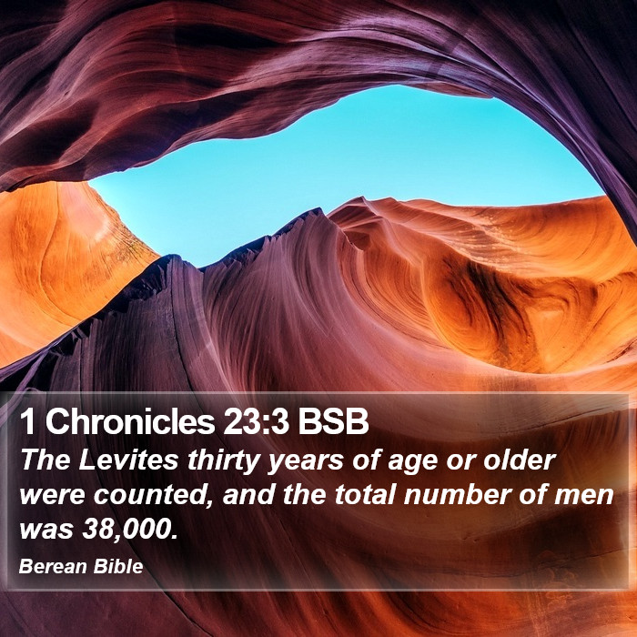 1 Chronicles 23:3 BSB Bible Study