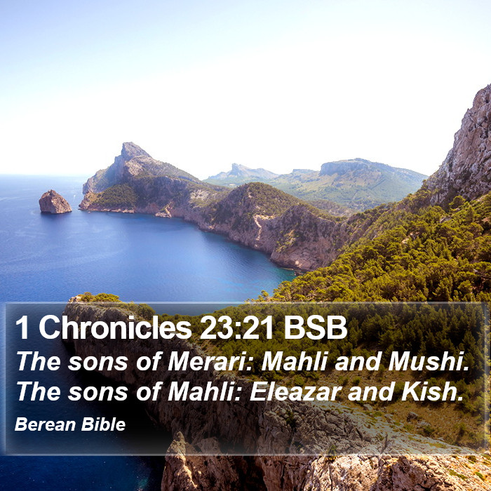 1 Chronicles 23:21 BSB Bible Study