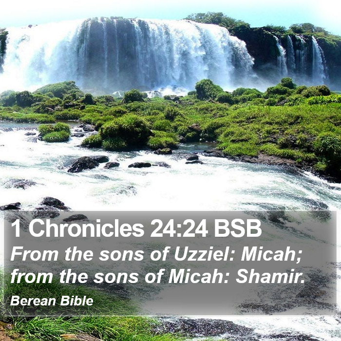 1 Chronicles 24:24 BSB Bible Study