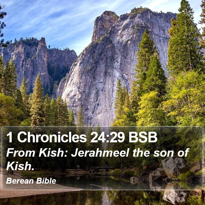 1 Chronicles 24:29 BSB Bible Study