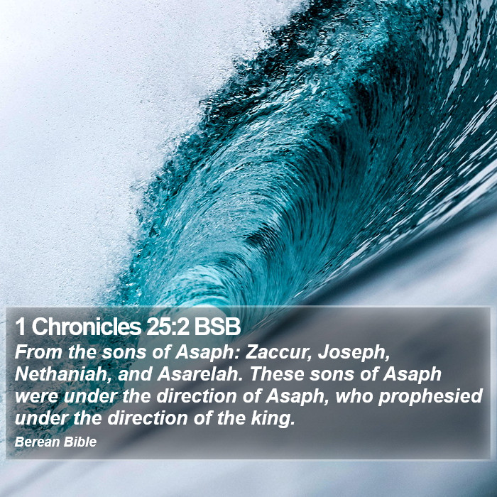 1 Chronicles 25:2 BSB Bible Study