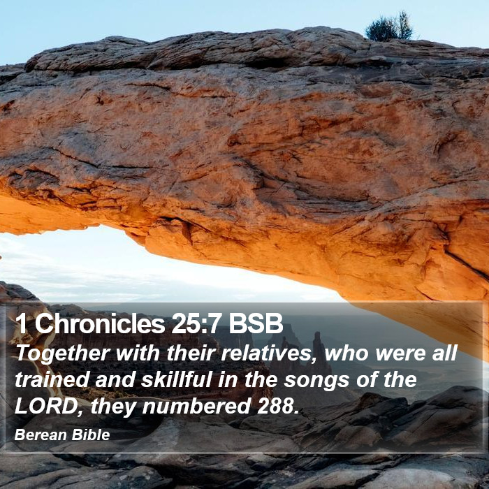 1 Chronicles 25:7 BSB Bible Study