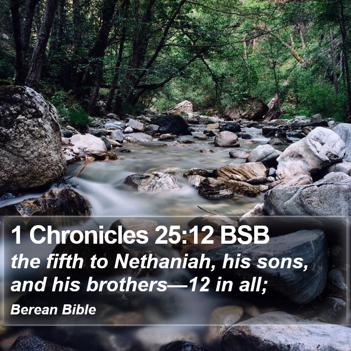 1 Chronicles 25:12 BSB Bible Study