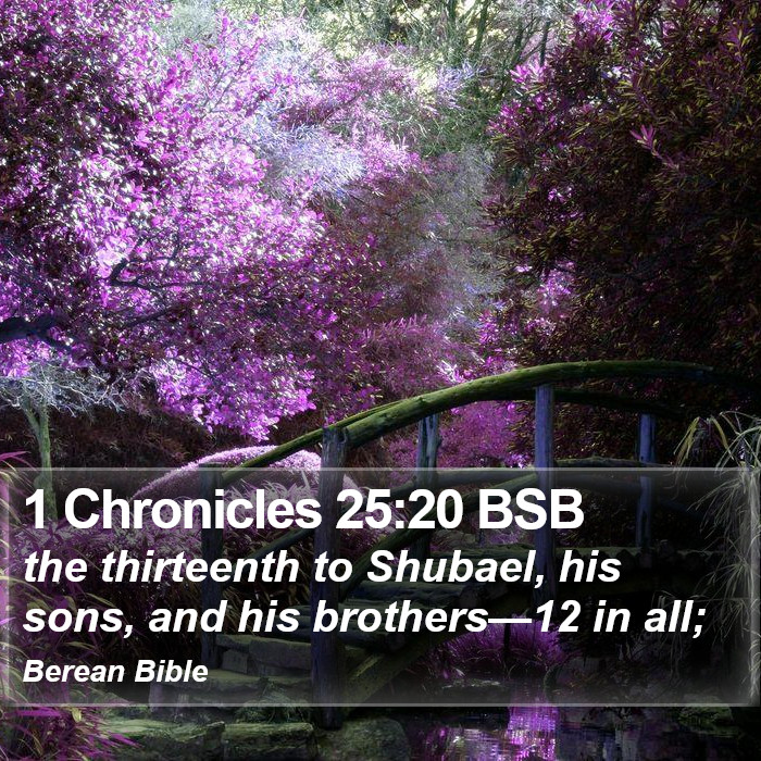 1 Chronicles 25:20 BSB Bible Study