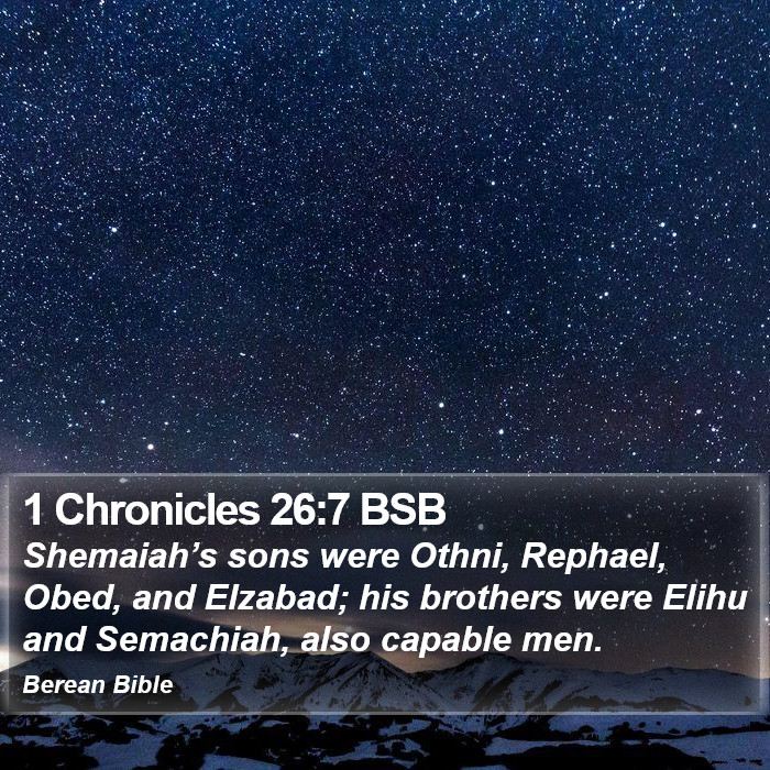 1 Chronicles 26:7 BSB Bible Study