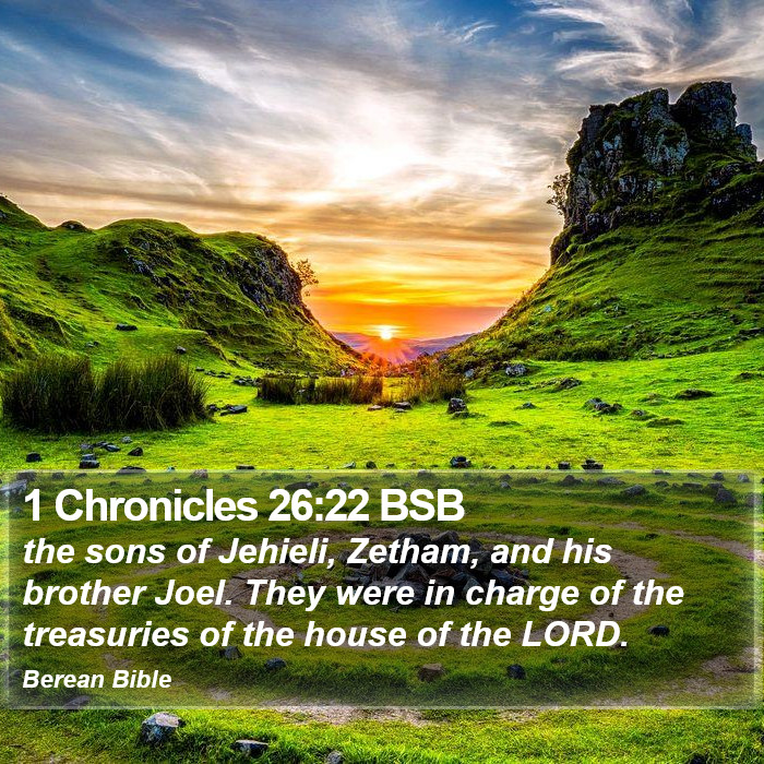 1 Chronicles 26:22 BSB Bible Study