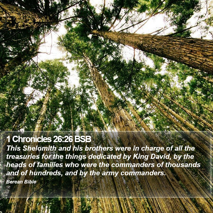 1 Chronicles 26:26 BSB Bible Study