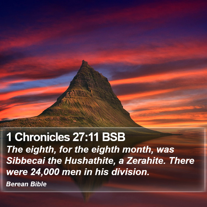 1 Chronicles 27:11 BSB Bible Study