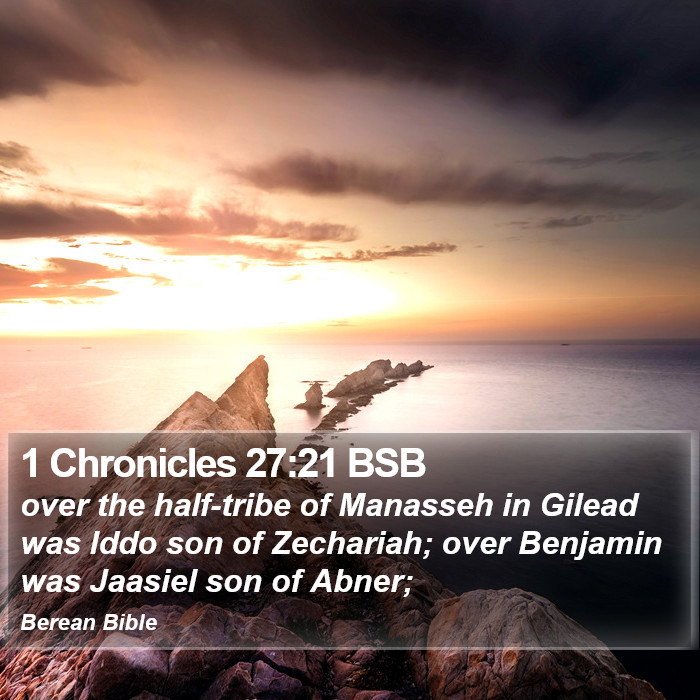 1 Chronicles 27:21 BSB Bible Study