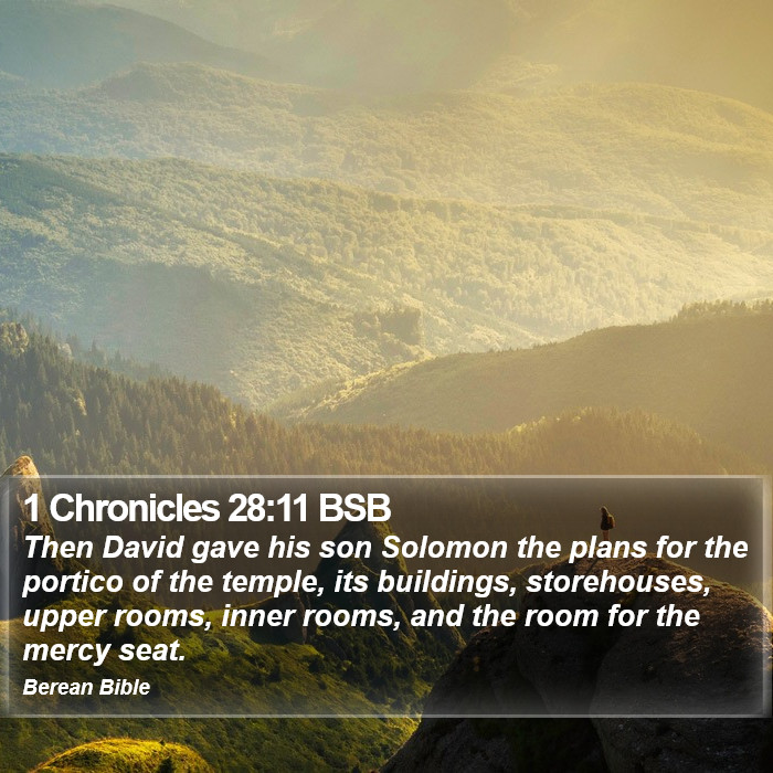 1 Chronicles 28:11 BSB Bible Study