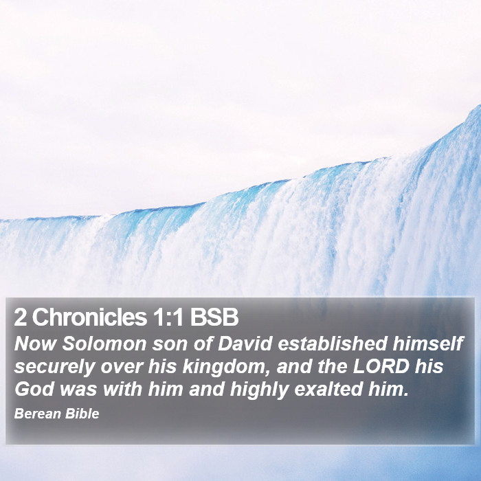 2 Chronicles 1:1 BSB Bible Study