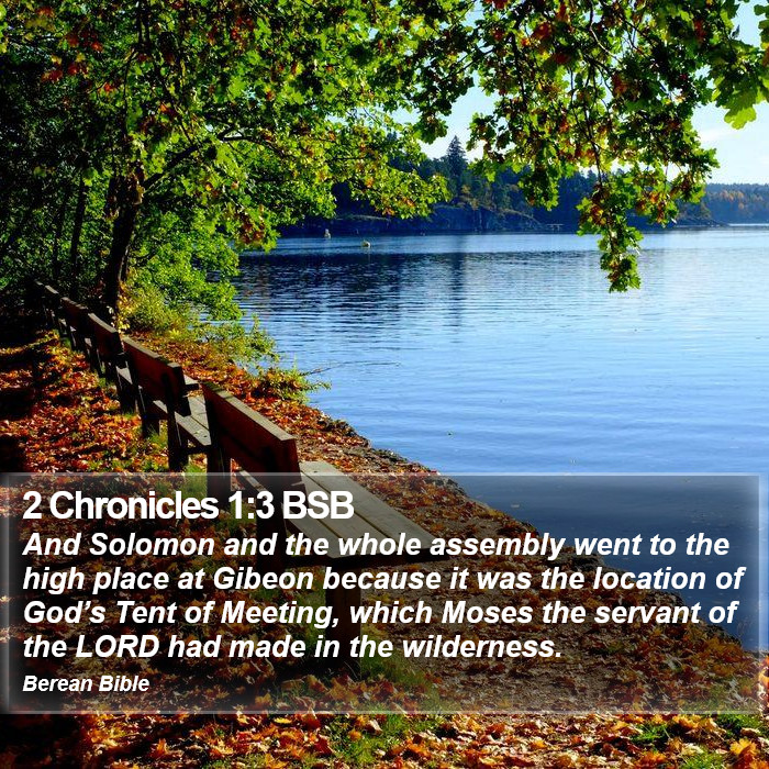 2 Chronicles 1:3 BSB Bible Study