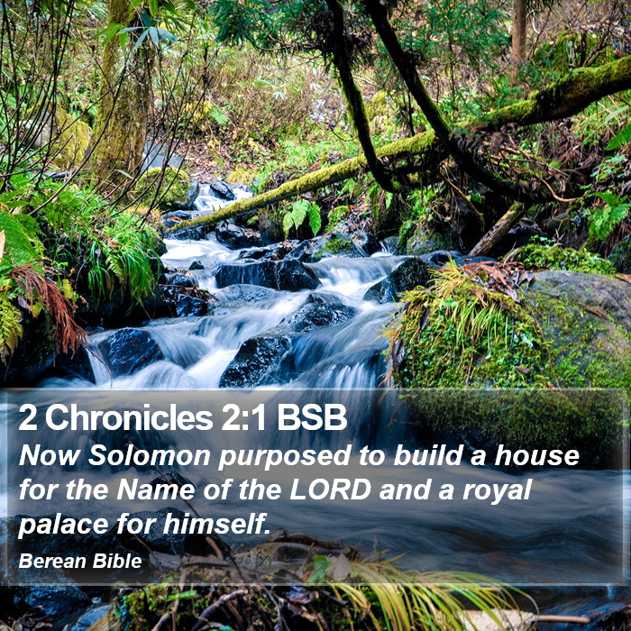 2 Chronicles 2:1 BSB Bible Study