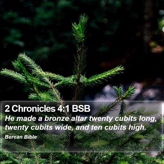 2 Chronicles 4:1 BSB Bible Study