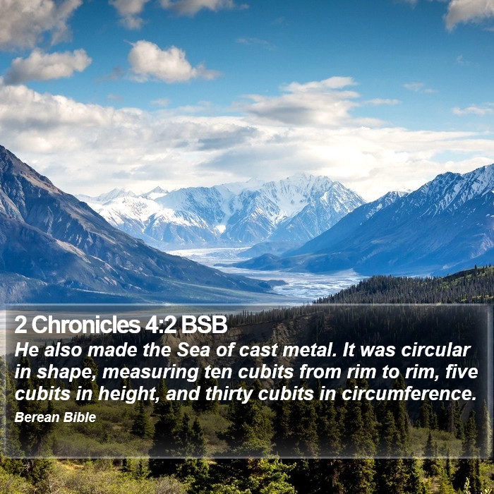 2 Chronicles 4:2 BSB Bible Study