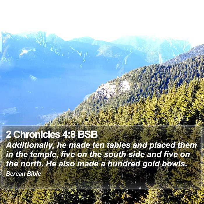 2 Chronicles 4:8 BSB Bible Study