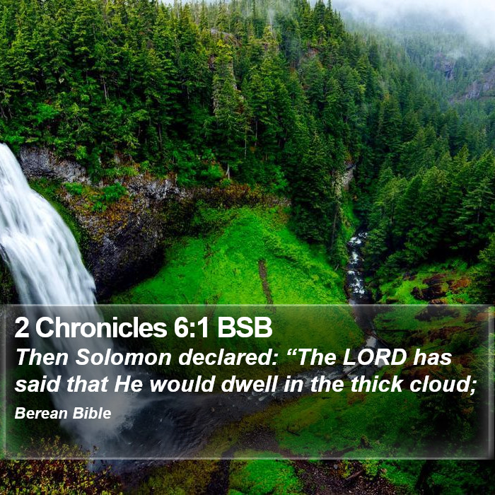 2 Chronicles 6:1 BSB Bible Study