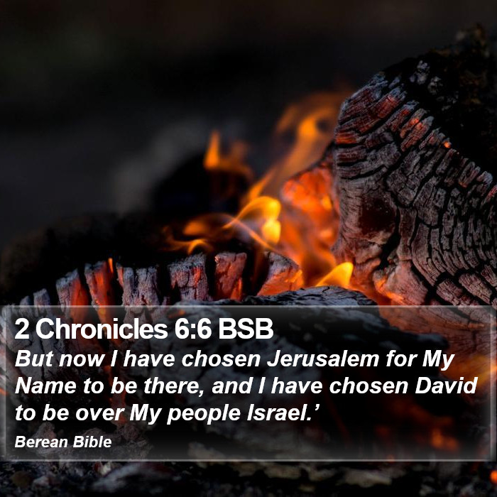 2 Chronicles 6:6 BSB Bible Study