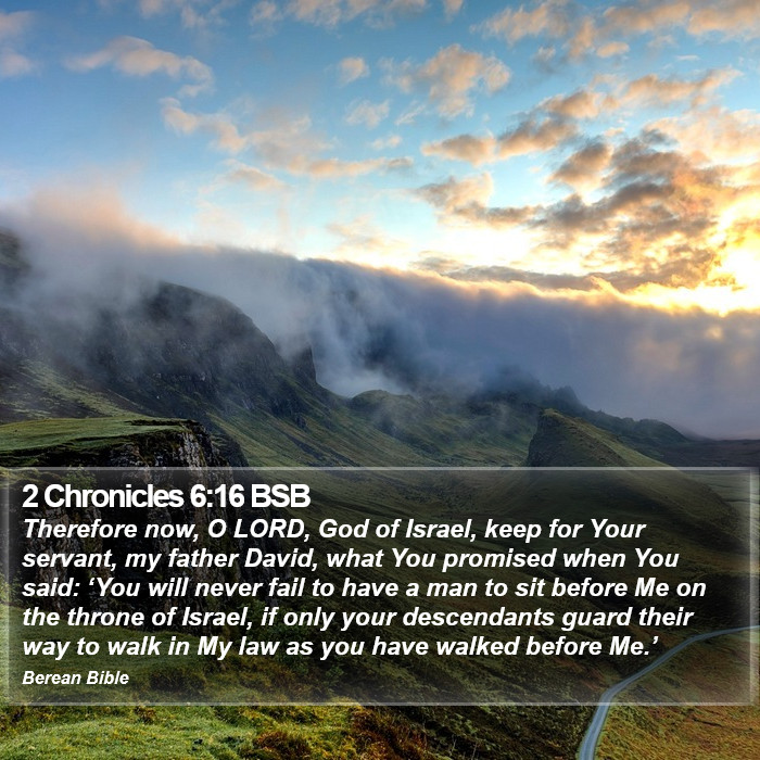 2 Chronicles 6:16 BSB Bible Study