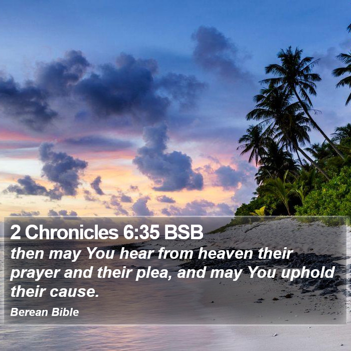 2 Chronicles 6:35 BSB Bible Study