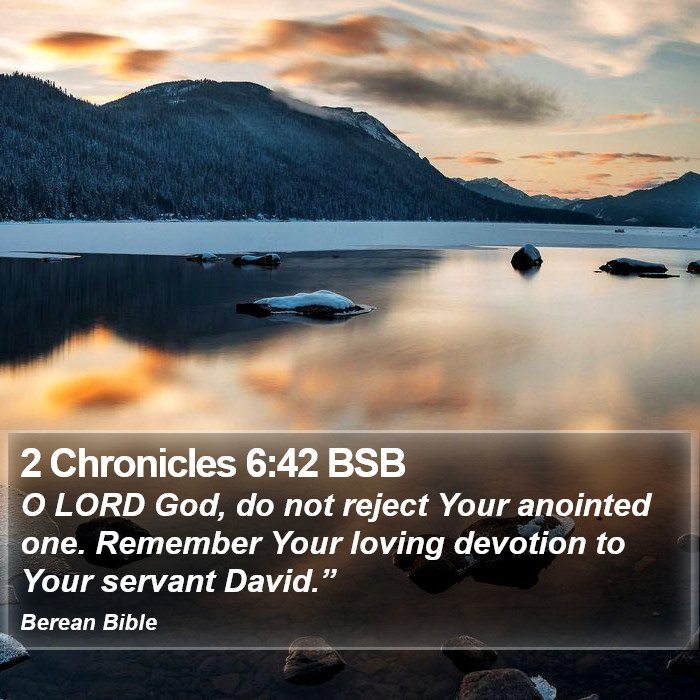 2 Chronicles 6:42 BSB Bible Study