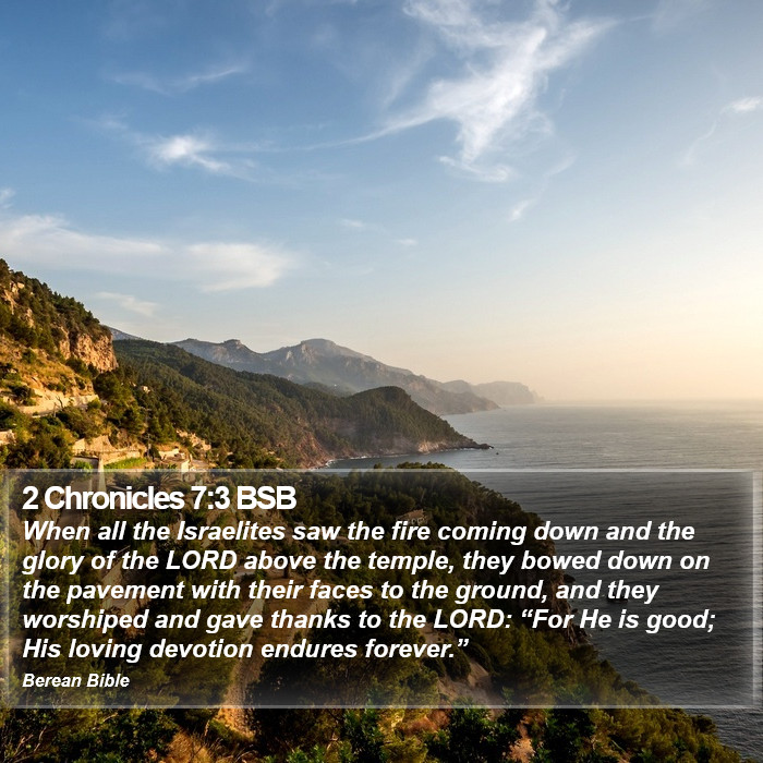 2 Chronicles 7:3 BSB Bible Study