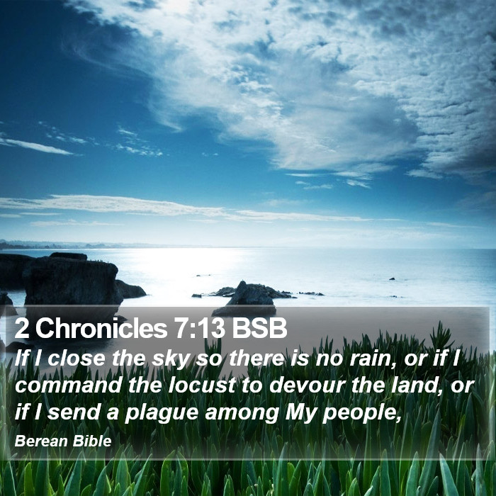 2 Chronicles 7:13 BSB Bible Study