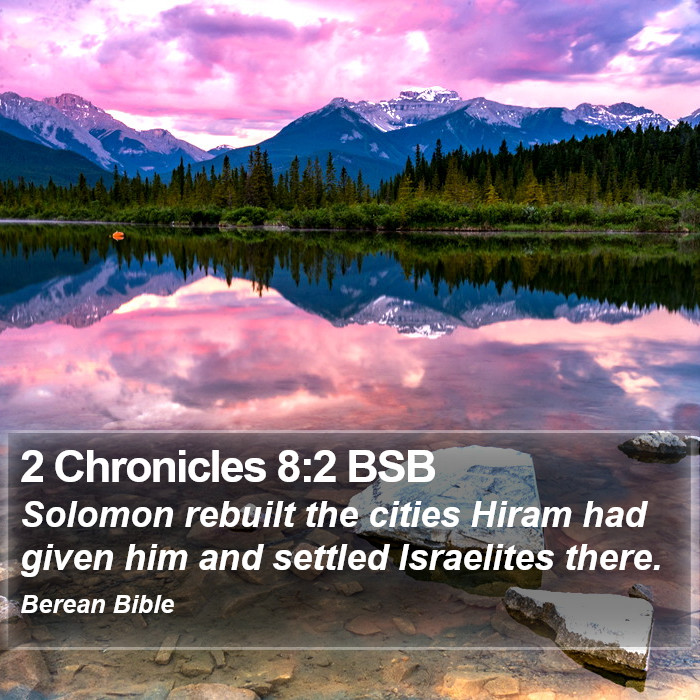 2 Chronicles 8:2 BSB Bible Study